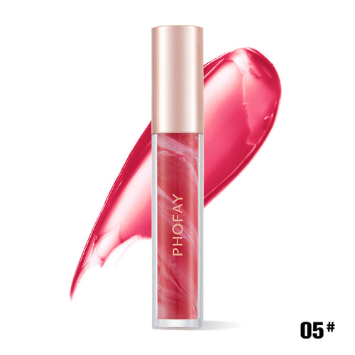 PHOFAY Rose Blooming Hydrating Lip Gloss – pH-Reactive Flower Jelly Tint