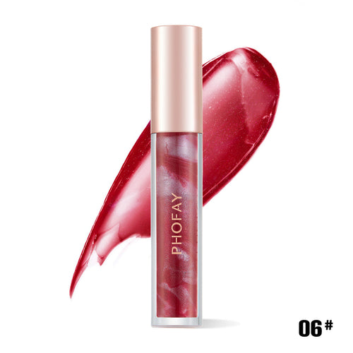 PHOFAY Rose Blooming Hydrating Lip Gloss – pH-Reactive Flower Jelly Tint