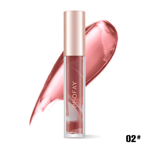 PHOFAY Rose Blooming Hydrating Lip Gloss – pH-Reactive Flower Jelly Tint