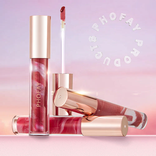 PHOFAY Rose Blooming Hydrating Lip Gloss – pH-Reactive Flower Jelly Tint