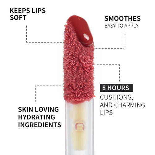 PHOFAY Rose Blooming Hydrating Lip Gloss – pH-Reactive Flower Jelly Tint