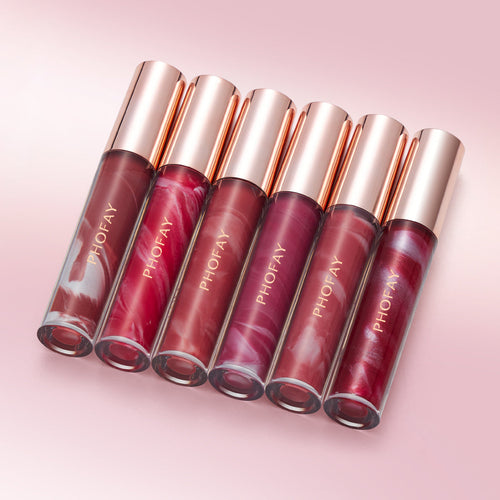 PHOFAY Rose Blooming Hydrating Lip Gloss – pH-Reactive Flower Jelly Tint