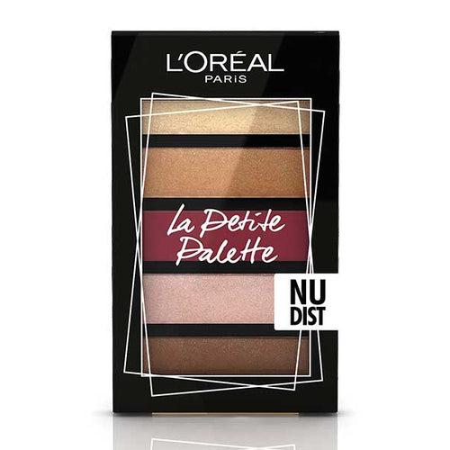 L'Oreal Paris La Petite Mini Eyeshadow Palette, 5 Highly Pigmented Matte & Shimmer Velvet Shades