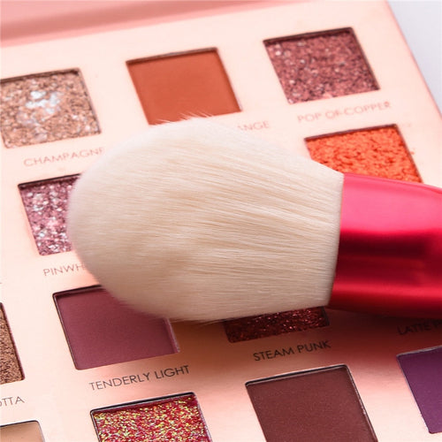 Skyboat Soft Premium 12-Piece Red Face & Eye Makeup Brushes Kit