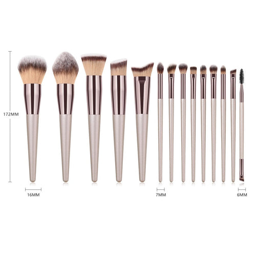 14-Piece Foundation, Blush & Contour Sculpting Brushes