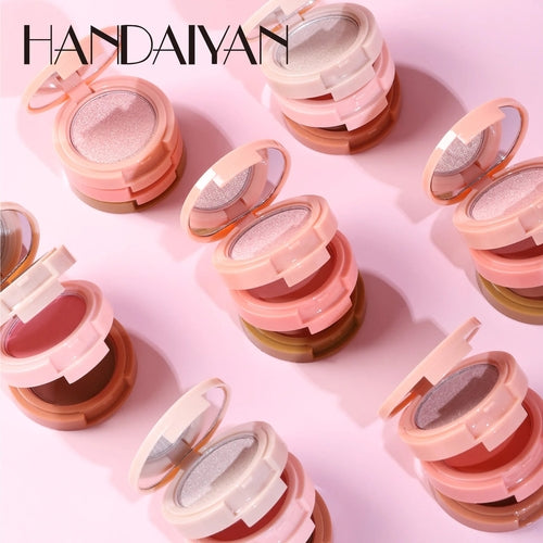 HANDAIYAN Signature Sculpt & Glow 3-in-1 Face Palette