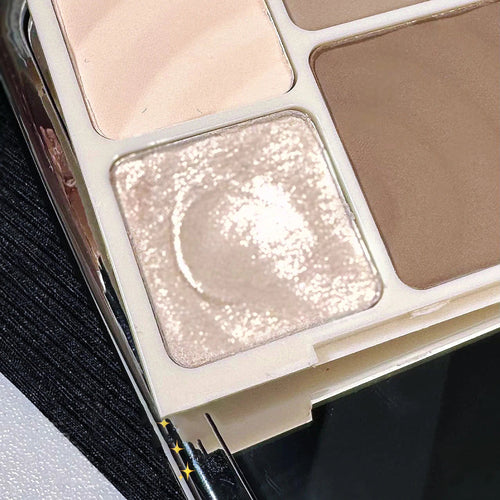 4 Colors Highlighter Contour Palette – 3D Face Bronzer & Brightening Powder Matte Contour Makeup