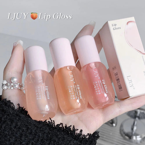 Crystal Jelly Fruit-Infused Lip Oil | Hydrating Transparent Glass Gloss