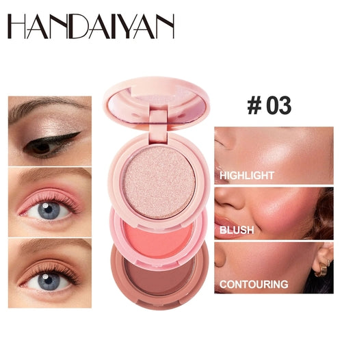 HANDAIYAN Signature Sculpt & Glow 3-in-1 Face Palette