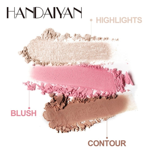HANDAIYAN Signature Sculpt & Glow 3-in-1 Face Palette