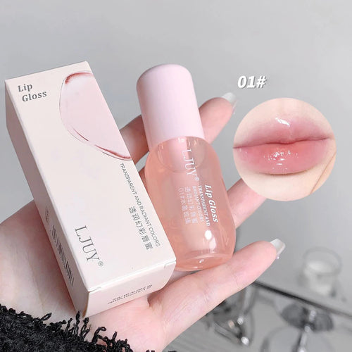 Crystal Jelly Fruit-Infused Lip Oil | Hydrating Transparent Glass Gloss