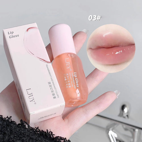 Crystal Jelly Fruit-Infused Lip Oil | Hydrating Transparent Glass Gloss