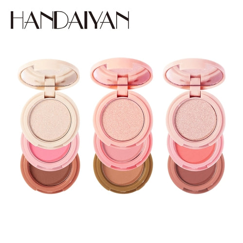 HANDAIYAN Signature Sculpt & Glow 3-in-1 Face Palette