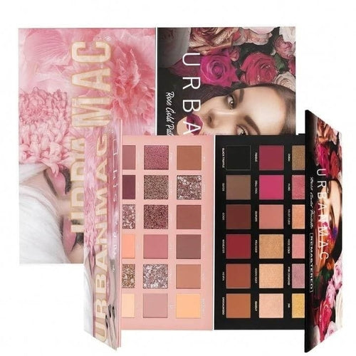 Nude & Rose Gold Essential Eyeshadow Palette – All-in-One Neutral & Glam Collection