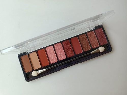 Nykaa Cosmetics Eyes On Me 10-in-1 Eyeshadow Palette, Highly Pigmented Matte & Shimmer Makeup Kit - 12g