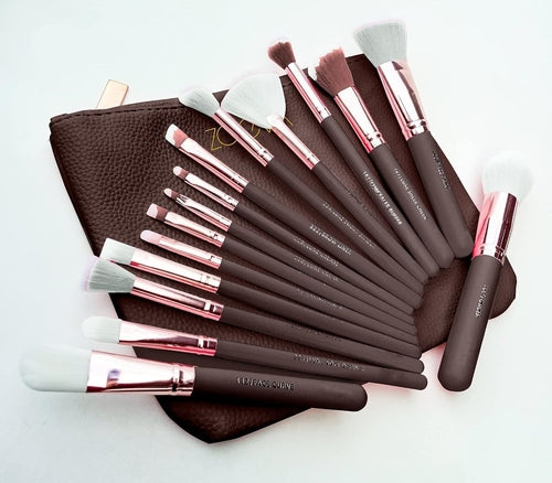 Morphe Premium Luxury Rose Gold Face & Eye Brush Collection