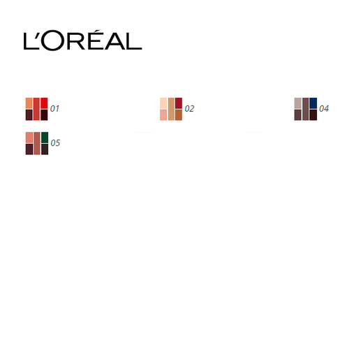 L'Oreal Paris La Petite Mini Eyeshadow Palette, 5 Highly Pigmented Matte & Shimmer Velvet Shades