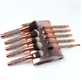 "Luxury 10-Piece Diamond-Studded Professional Makeup Brush Set for Precise Blending"
